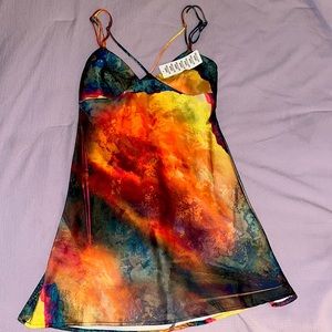 Urban Outfitters Tag-On Blk Motif Dress Size Small